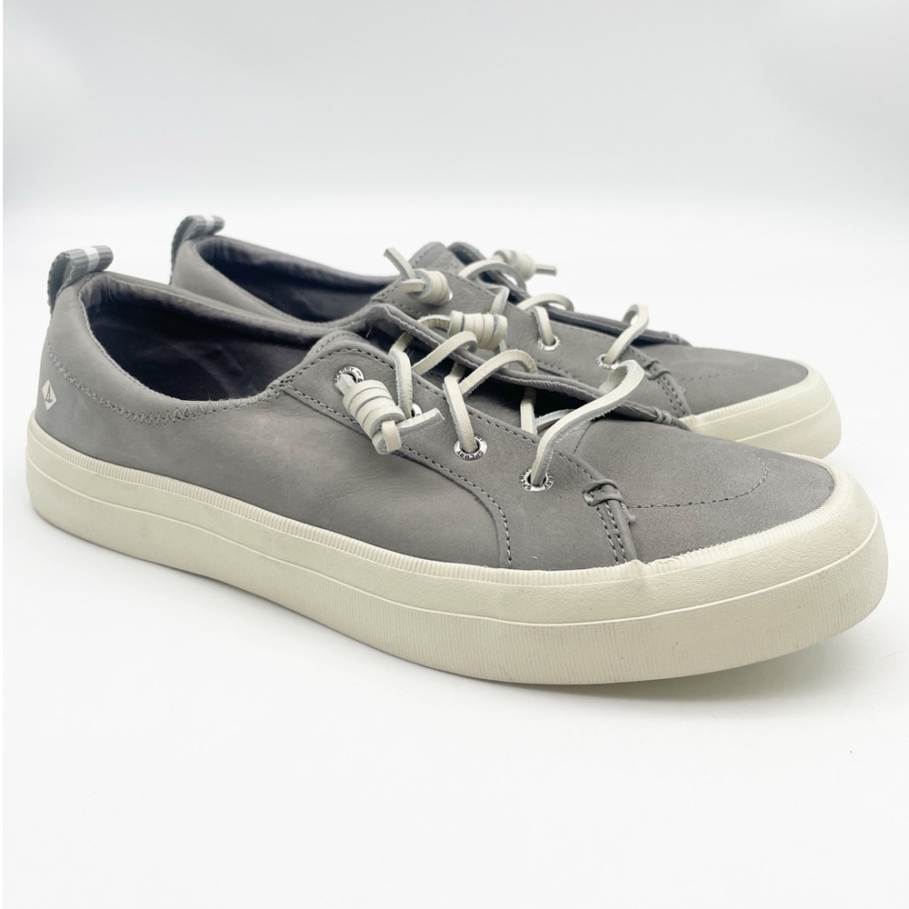 Sperry Lounge Away Rip Stop Slip-On Grey Leather Sneakers